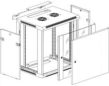 картинка Дверь стеклянная для шкафа настенного 15U от магазина Интерком-НН