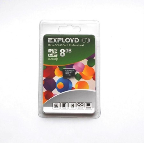 изображение Память Micro SD 8Gb Exployd class4 без адаптера (EX008GCSDHC4) магазин Компании Интерком-НН картинка Память Micro SD 8Gb Exployd class4 без адаптера (EX008GCSDHC4) от магазина Интерком-НН