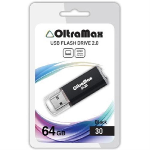 изображение Память USB 64Gb OltraMax 30 черный (OM064GB30B) магазин Компании Интерком-НН картинка Память USB 64Gb OltraMax 30 черный (OM064GB30B) от магазина Интерком-НН