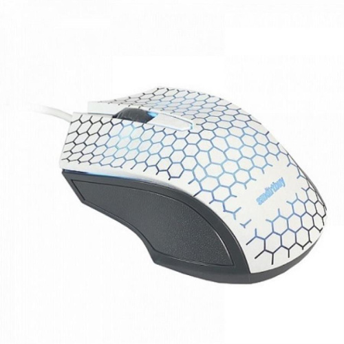 картинка SmartBuy SBM-334-W ONE Мышь проводная с подсветкой (белая) от магазина Интерком-НН фото 2