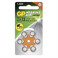 картинка Элемент питания (батарейка) GP ZA13 (PR48, AC13, DA13) BL6 от магазина Интерком-НН