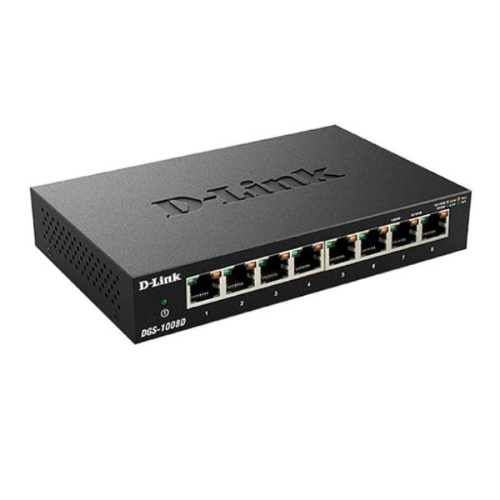 картинка D-Link DGS-1008D/J3A Неуправляемый коммутатор с 8 портами 10/100/1000Base-T от магазина Интерком-НН фото 3