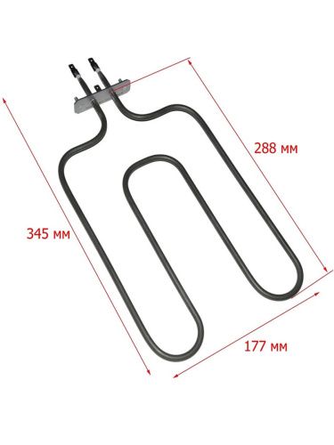 картинка Kaneta KA02-SS09124B7D Тэн духовки нижний 450W для плиты Gefest 120, 420 от магазина Интерком-НН фото 2