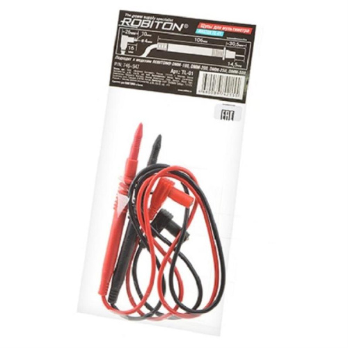 картинка Robiton TL-01 комплект щупов для мультиметров DMM-100, DMM-200, DMM-250, DMM-500 от магазина Интерком-НН