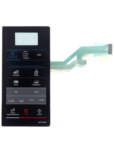 картинка Samsung DE34-00387C сенсорная панель управления для микроволновой печи (СВЧ) MW73T2KR от магазина Интерком-НН