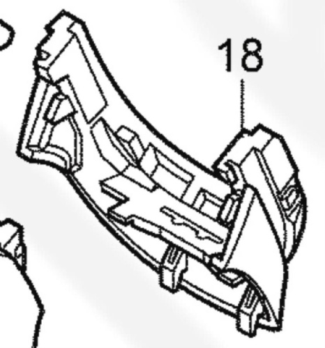 картинка Panasonic WERGP80K3188 пластиковая часть корпуса для электробритвы ER-GP80 от магазина Интерком-НН фото 2