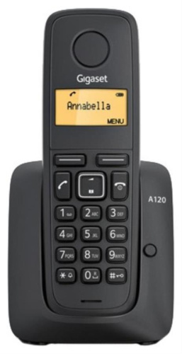 картинка Р/Телефон Dect Gigaset A120A RUS черный автооветчик АОН от магазина Интерком-НН