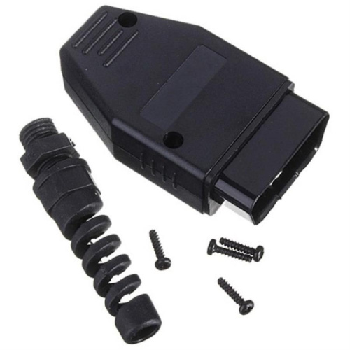 картинка Разъем OBD2 (OBD–II, J1962) 16-ти контактный, разборный, под пайку от магазина Интерком-НН фото 2