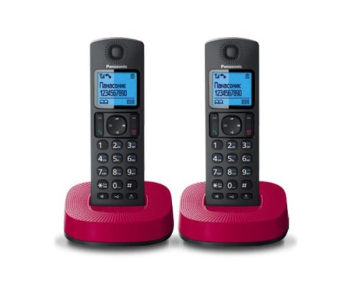 картинка Panasonic KX-TGC312RUR - Беспроводной телефон DECT (радиотелефон) , цвет: красный  от магазина Интерком-НН