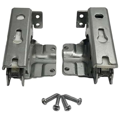 картинка SKL DHF203BO (481147) комплект петель (верхняя+нижняя) для встраиваемого холодильника Bosch, Siemens от магазина Интерком-НН