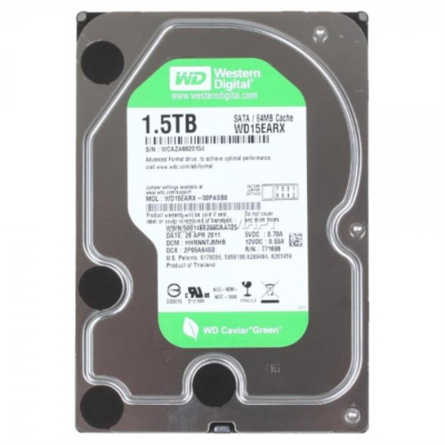 картинка Жесткий диск Western Digital 1.5 Tb 64 Mb SATA-III WD15EARX (Green) от магазина Интерком-НН