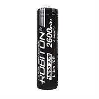 картинка Robiton 18650-2600 Аккумулятор Li-ion 18650 ICR 3.7 В, 2600mAh, с защитой от магазина Интерком-НН