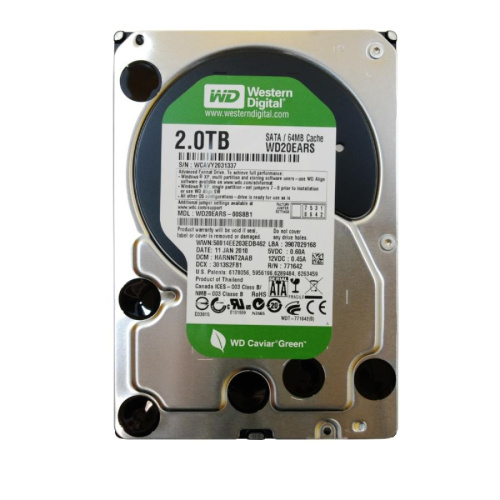 изображение Жесткий диск Western Digital 2000 Gb 64 Mb SATA-II WD20EARS магазин Компании Интерком-НН картинка Жесткий диск Western Digital 2000 Gb 64 Mb SATA-II WD20EARS от магазина Интерком-НН
