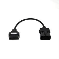 картинка Кабель-переходник диагностического разъема Opel 10pin на OBDII 16pin для автомобиля от магазина Интерком-НН