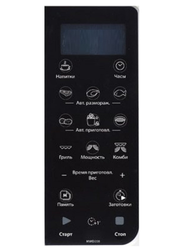 картинка MWD207WH-SP сенсорная панель управления для микроволновой печи СВЧ Whirlpool MWD 207 WH от магазина Интерком-НН