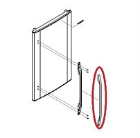 картинка Panasonic CNRAE-11679C Накладка на ручку серебристо-серый холодильника NR-B461XZ-S3, NR-B461YZ-S3 от магазина Интерком-НН