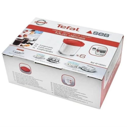 картинка Tefal XF100501 комплект баночек для йогуртницы (уп. 6шт) от магазина Интерком-НН фото 2