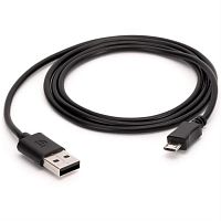 картинка Кабель для зарядки Robiton P1 USB A - MicroUSB 1м, черный от магазина Интерком-НН
