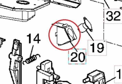 картинка Panasonic F60746Y40XPG Кронштейн лампы подсветки для СВЧ для NN-CS596 от магазина Интерком-НН