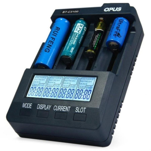 картинка Opus BT-C3100 v2.2 Универсальное зарядное устройство на 4 аккумулятора Ni-Cd / Ni-Mh и Li-Ion от магазина Интерком-НН фото 4