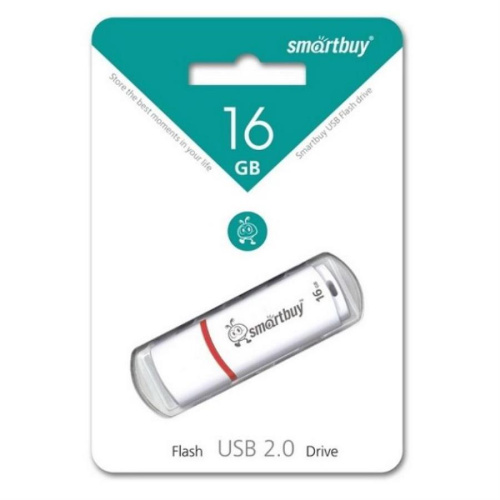 картинка Память USB 16Gb Smart Buy Crown белый 2.0 (SB16GBCRW-W) от магазина Интерком-НН фото 2