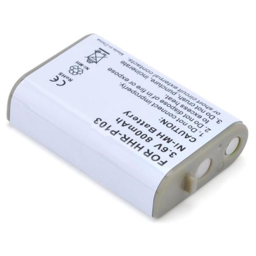 картинка Аккумулятор HHR-P103 3,6V 800mAh для DECT телефонов Panasonic KX-TCA255, KX-TCD566, KX-TCD586 от магазина Интерком-НН фото 2