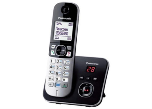 картинка Panasonic KX-TG6821RUM - Беспроводной телефон DECT (радиотелефон) с автоответчиком, цвет: серый мета от магазина Интерком-НН фото 2