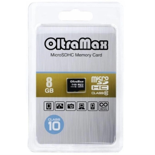 картинка Память microSDHC 8Gb OltraMax class10 без адаптера (OM008GCSDHC10) от магазина Интерком-НН