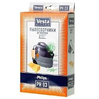 картинка Vesta filter PH03 комплект мешков-пылесборников бумажных (4шт+1 фильтр) для пылесоса Philips от магазина Интерком-НН