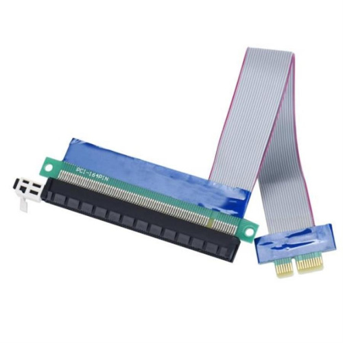 картинка Райзер карта - Удлинитель  PCI-E 1X на 16X гибкий шлейф от магазина Интерком-НН