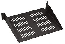 картинка Консоль для стойки (шкафа) 19" глубина 350, цвет черный крепление переднее 2U от магазина Интерком-НН