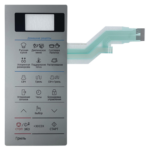 картинка Samsung DE34-00438E сенсорная панель управления для микроволновой печи (СВЧ) GE83KRQS серебристый от магазина Интерком-НН фото 2
