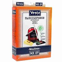 картинка Vesta filter MX09 комплект мешков-пылесборников бумажных (5шт+1 фильтр) для пылесоса Moulinex от магазина Интерком-НН