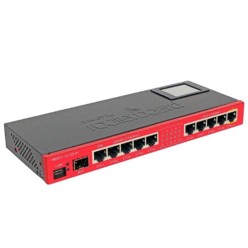 изображение Роутер для помещений: 10 Ethernet (5 Gigabit), 1 SFP, 128 МБ RAM, сенсорный дисплей и раздача PoE-питания MikroTik RouterBoard RB2011UiAS-IN магазин Компании Интерком-НН фото 2 картинка MikroTik RouterBoard RB2011UiAS-IN Роутер 10 Ethernet (5 Gigabit), 1 SFP, 128 МБ RAM от магазина Интерком-НН фото 2