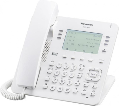 картинка Телефон IP Panasonic KX-NT630RU белый от магазина Интерком-НН