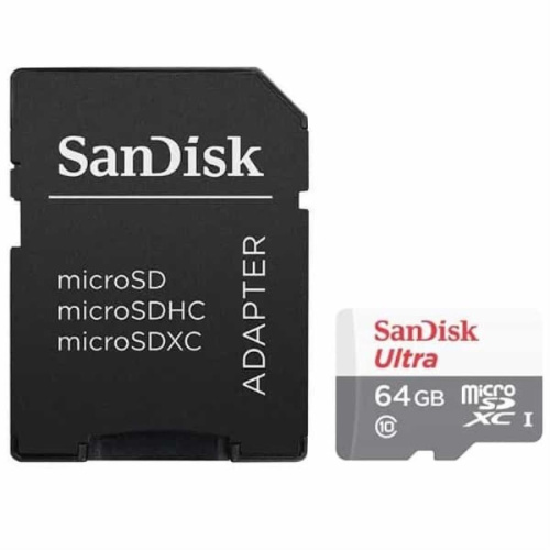картинка Память microSDXC UHS-I 64Gb SanDisk Ultra 100Мб/с class10 с адаптером (SDSQUNR064GGN3MA) от магазина Интерком-НН фото 2