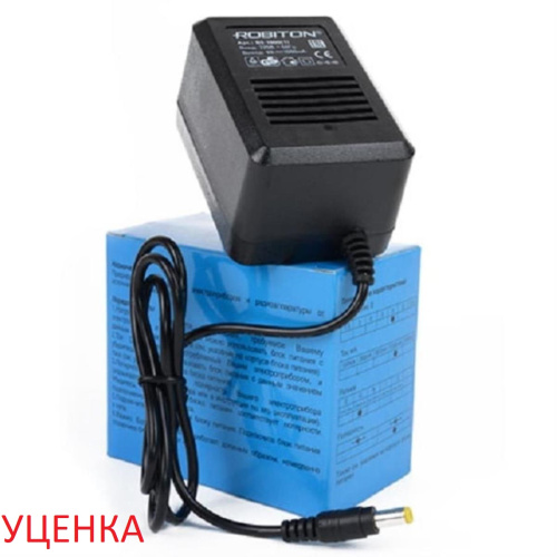 картинка Robiton B9-1000(1) Уценка блок питания 1000mA 9V штекер 5,5 х 2,5 мм от магазина Интерком-НН