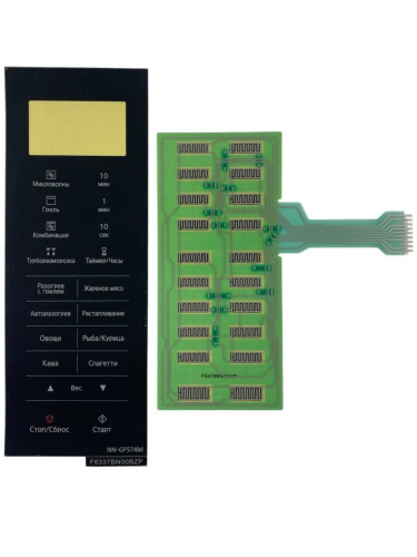 картинка Panasonic F630YBN00BZP Сенсорная панель для СВЧ, микроволновой печи NN-GF574M ZPE от магазина Интерком-НН фото 2
