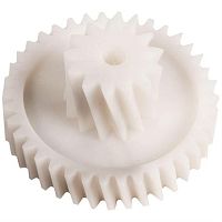 картинка Шестерня средняя D=80/34, H=40/16, d=8мм, 13 и 38 косых зубьев для мясорубки Philips от магазина Интерком-НН