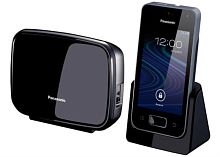 картинка Panasonic KX-PRX150RUB - Беспроводной телефон DECT (радиотелефон) с автоответчиком, цвет: черный  от магазина Интерком-НН