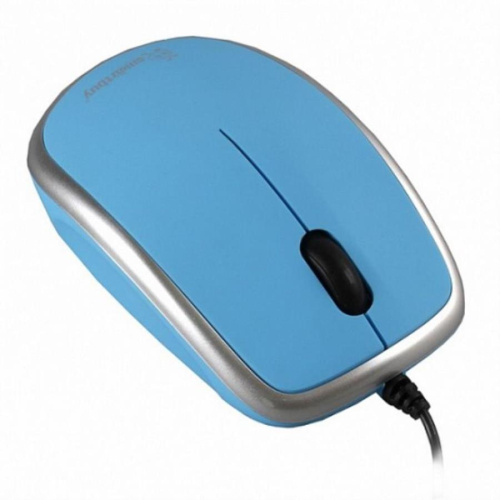 картинка SmartBuy SBM-313-BS Мышь проводная (серебристо-голубая) от магазина Интерком-НН