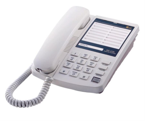 картинка LG-Ericsson GS-472L проводной телефон, цвет светло-серый от магазина Интерком-НН