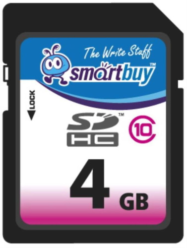картинка Память SD 4Gb Smart Buy SDHC class10 от магазина Интерком-НН
