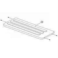 картинка Panasonic CWE031014A Крышка наружного блока кондиционера CU-E9JKD, CU-HE9QKD, CU-E7RKD от магазина Интерком-НН
