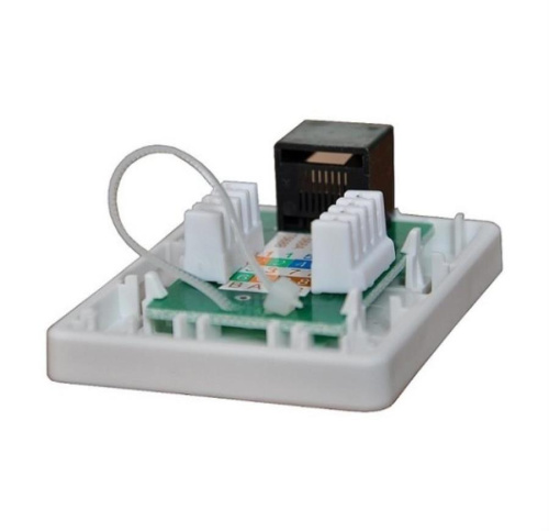 картинка WT-2012 Розетка компьютерная /1 порт/ RJ-45 /cat.5e/ белая от магазина Интерком-НН фото 2