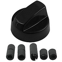 картинка Ручка управления 43CU010 черная универсальная для плиты от магазина Интерком-НН