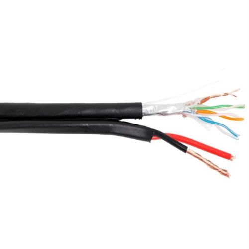 картинка Мульти-кабель FTP4 24AWG 4x2x0.5 + 2x0,75 витая пара экранированная (200м) для наружных работ от магазина Интерком-НН фото 2