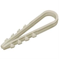 картинка Дюбель-хомут для крепления кабеля 11-18 мм белый (100 шт) от магазина Интерком-НН