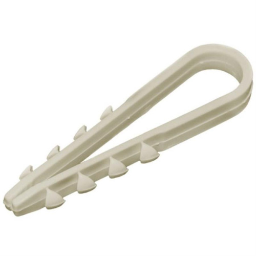 картинка Дюбель-хомут для крепления кабеля 11-18 мм белый (100 шт) от магазина Интерком-НН