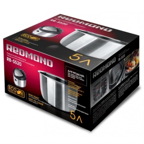 картинка Redmond RB-S520 Чаша для мультиварки из нержавейки для RMC-M4504, M110, PM4506, PM4507, PM180, PM190 от магазина Интерком-НН фото 3